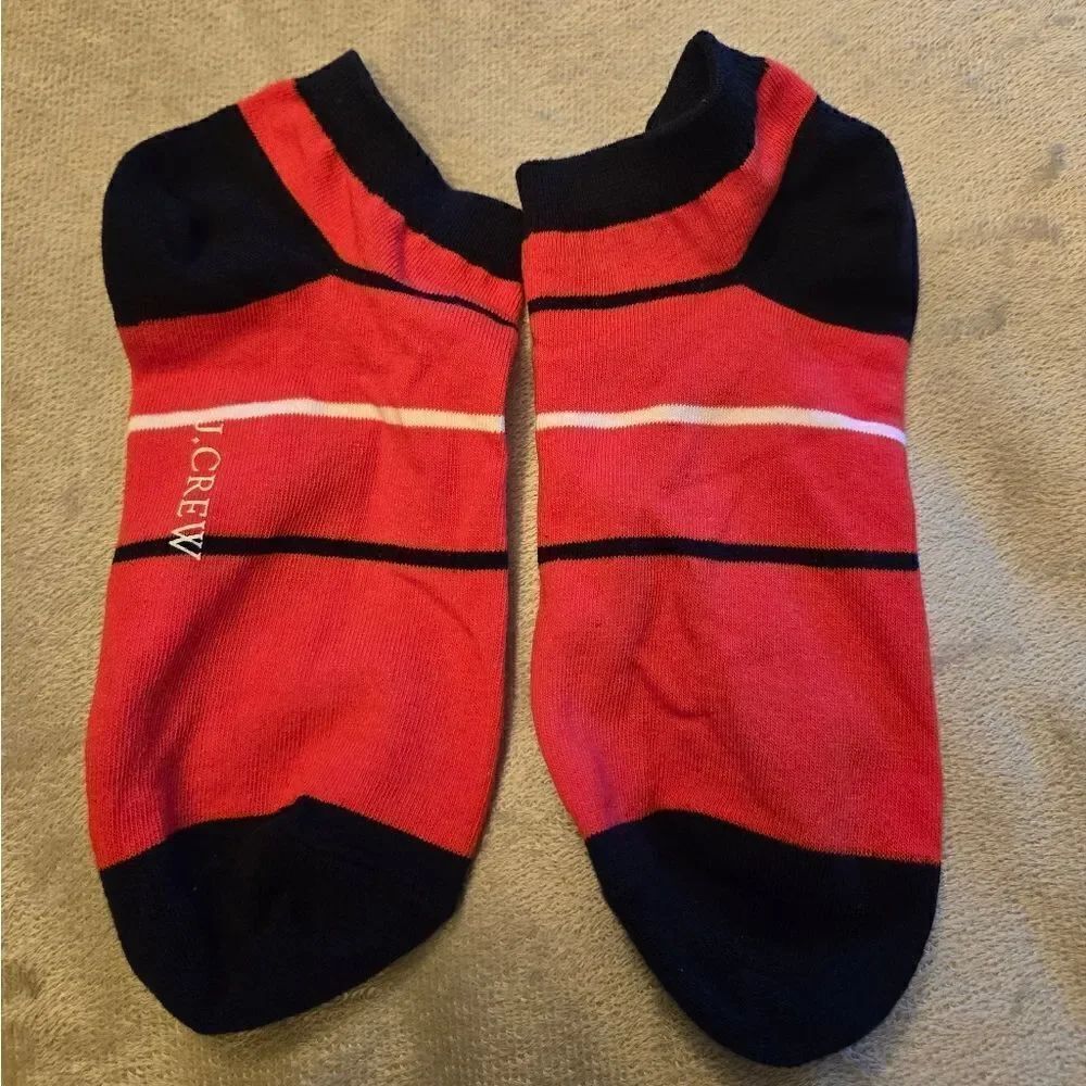 J Crew Striped Ankle Socks